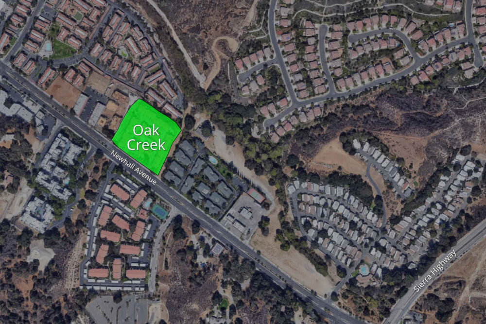 Map to Oak Creek Condos