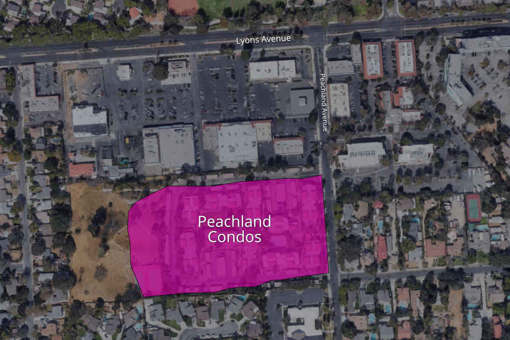 Map to Peachland Condo Complex