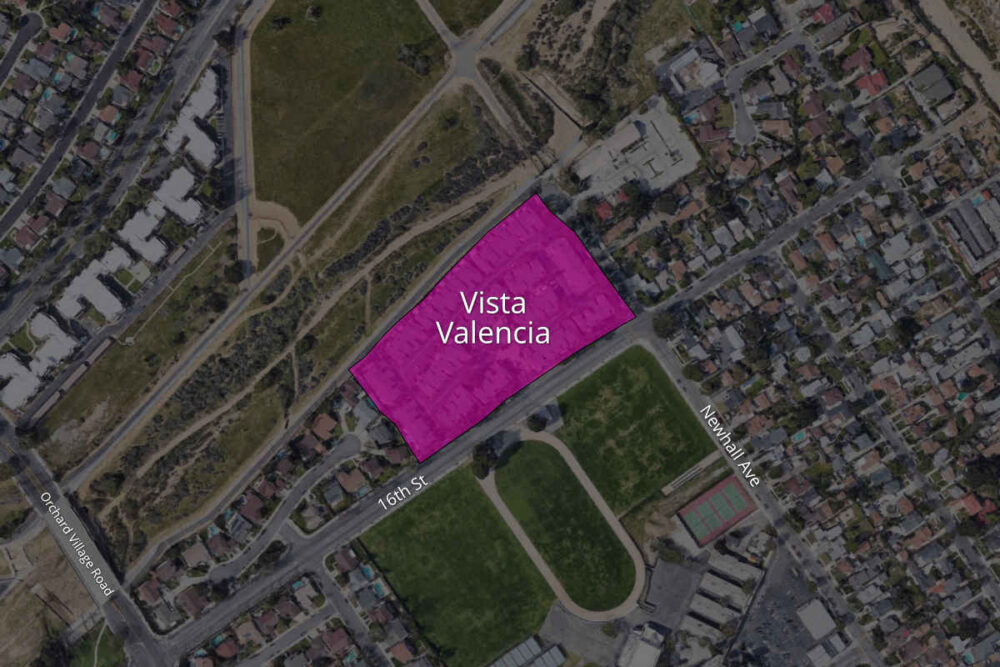 Map to Vista Valencia Complex