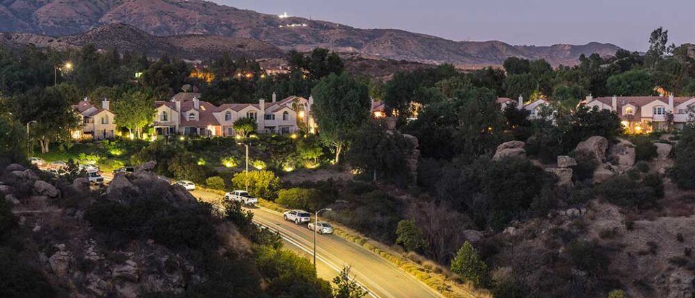 Aerial Shot of 91326 Real Estate in Porter Ranch