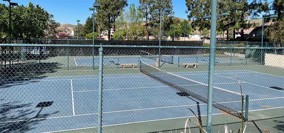 Community Tennis Courts at American Beauty Garden 3