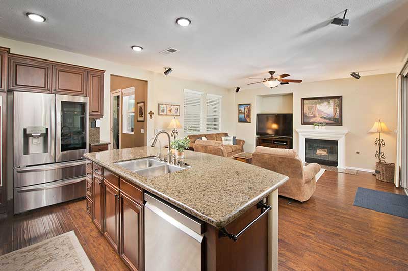 Kitchen and Family Room at 29249 Orion Ln