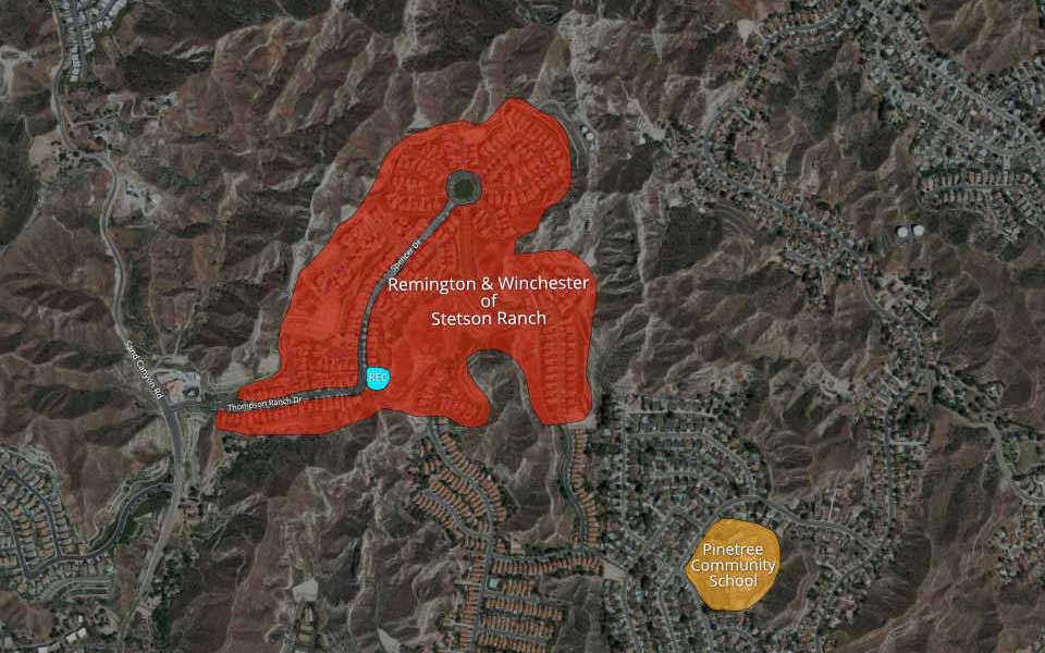 Stetson Ranch Subdivision Map