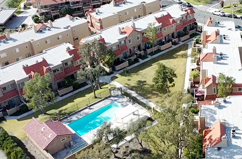 Aerial Shot of Pool at Tres Robles