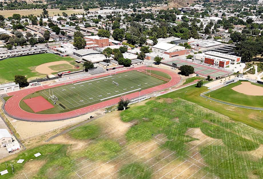 Aerial of Hart High School
