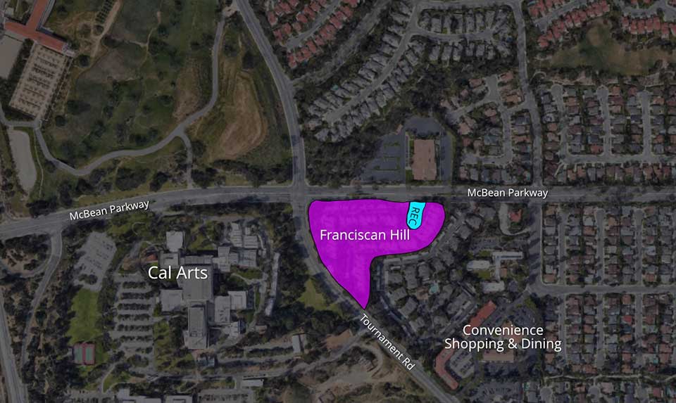 Map of Franciscan Hill Complex