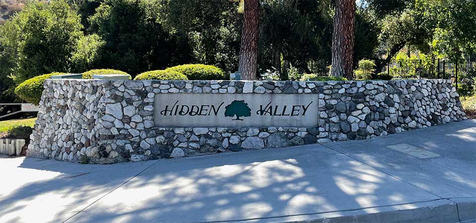 Hidden Valley Community Sign