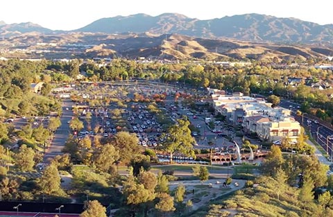 Aerial Shot of Bridgeport Marketplace