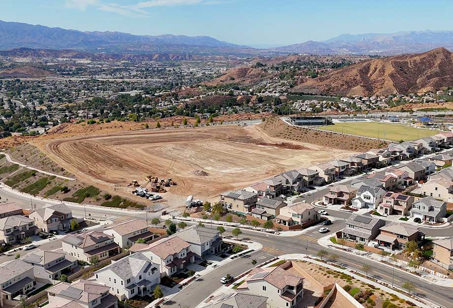 Aerial Shot of Site for Skyline Elementary School