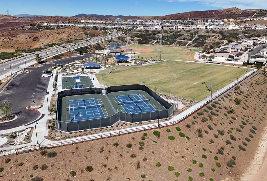 Aerial Shot of Skyline Ranch Park in Santa Clarita