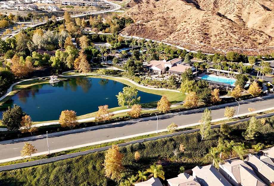 Aerial View of Tesoro Del Valle Recreation Area