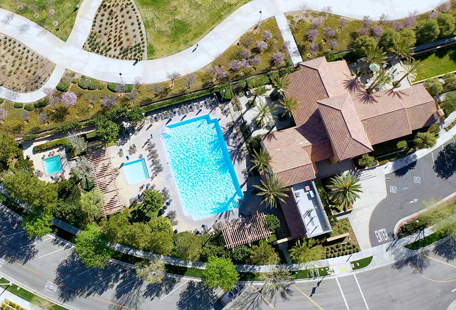 Aerial View of the West Creek Club HOA Recreation Area
