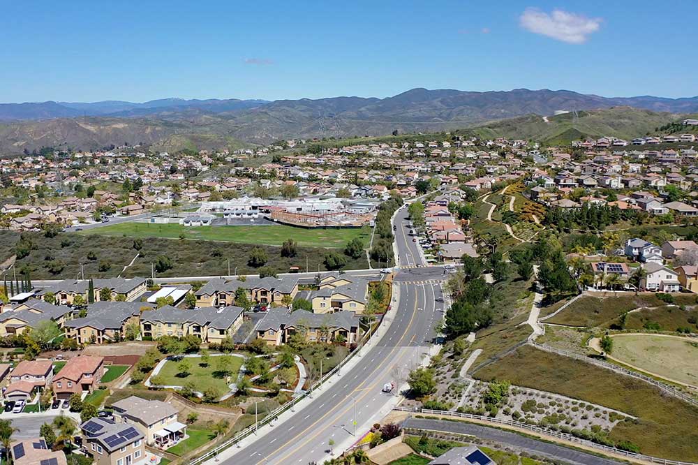 East View of Plum Canyon Rd