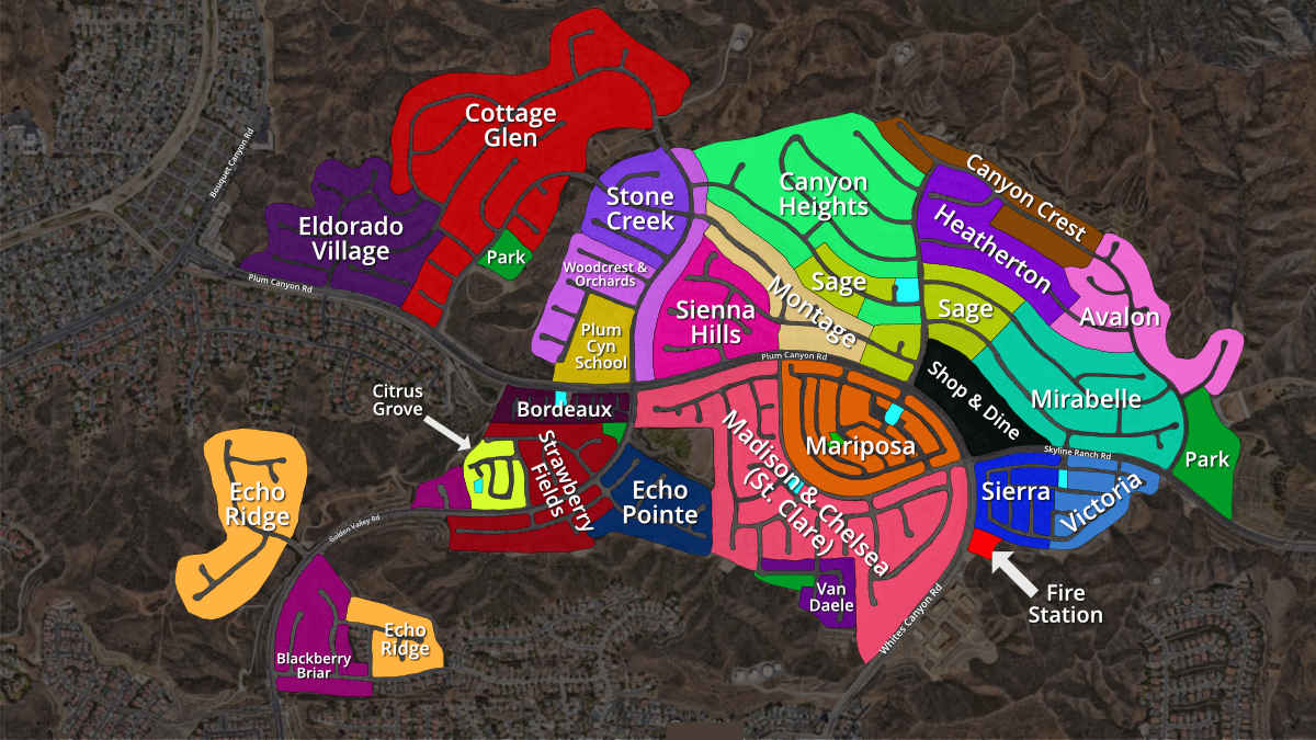 Plum Canyon Neighborhood Map