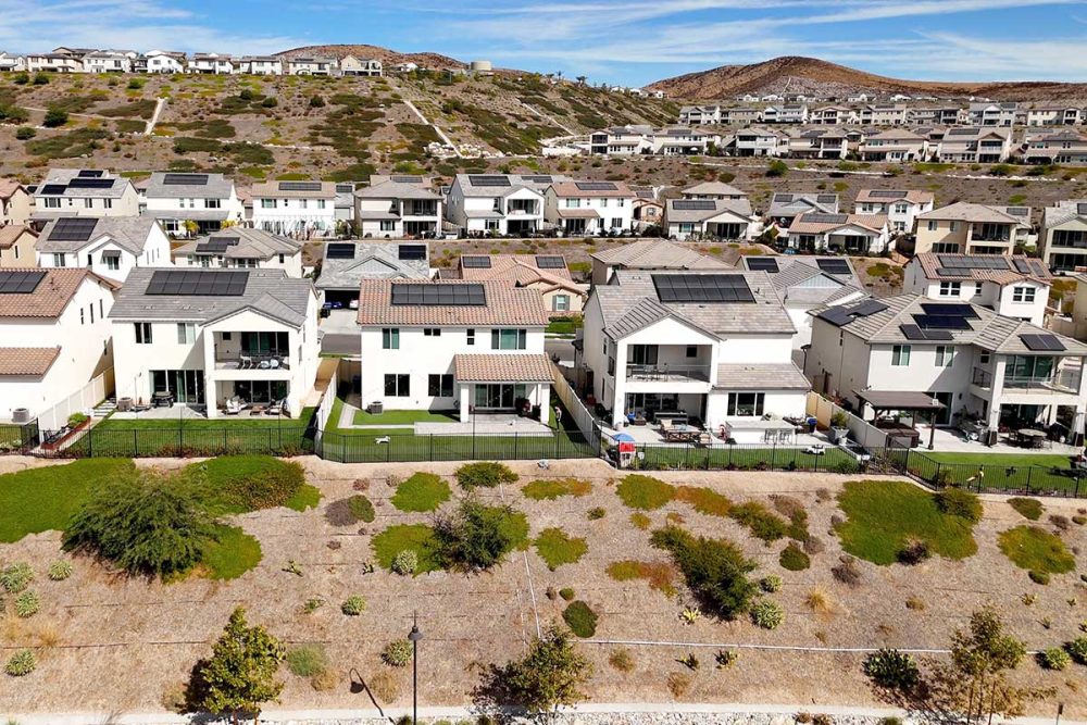 Skyline Ranch Hillside View Homes Backyards