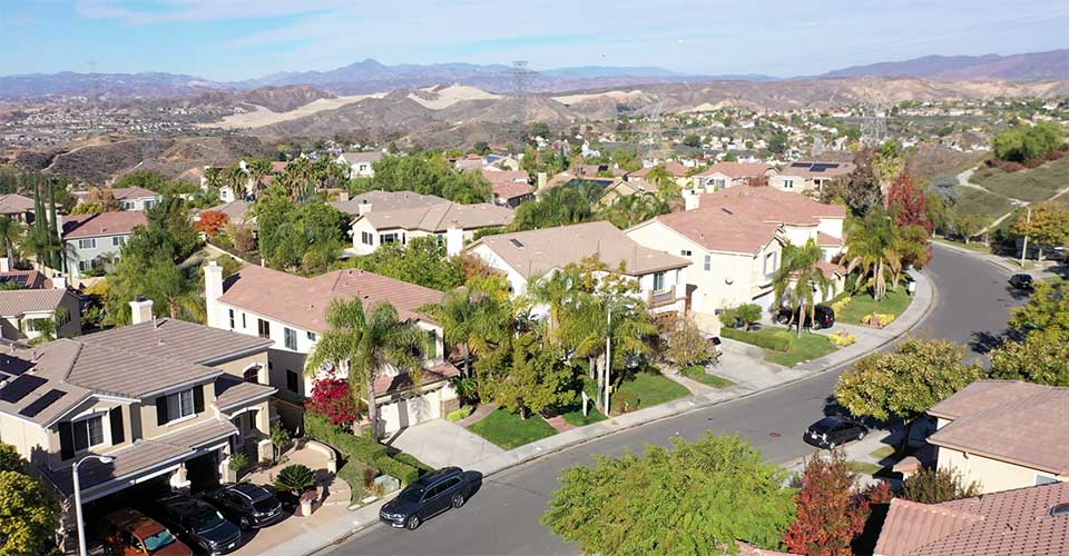 Aerial Shot of Homes in Miramonte