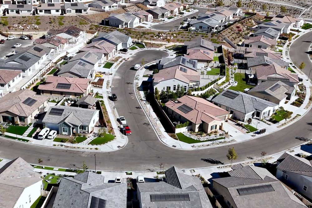 Aerial of Single Story Homes in Altis of Skyline