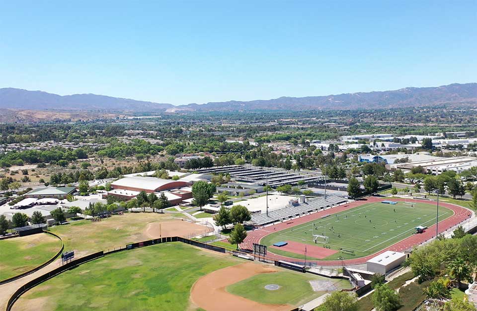 Aerial Shot Above Valencia High