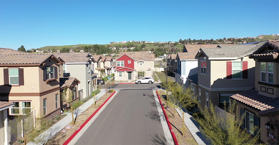 Typical Street in Vista Canyon Neighborhood