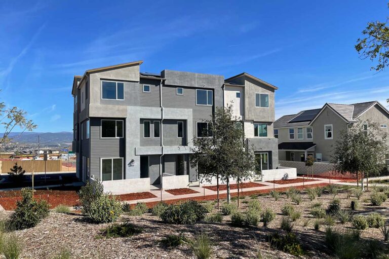 Crimson Townhome Building Gray Finishes