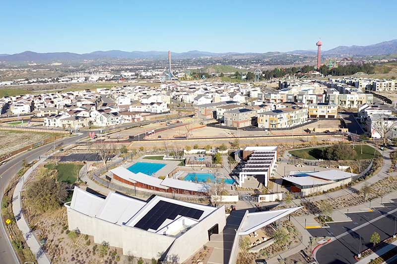 Mission Village and Magic Mountain Aerial