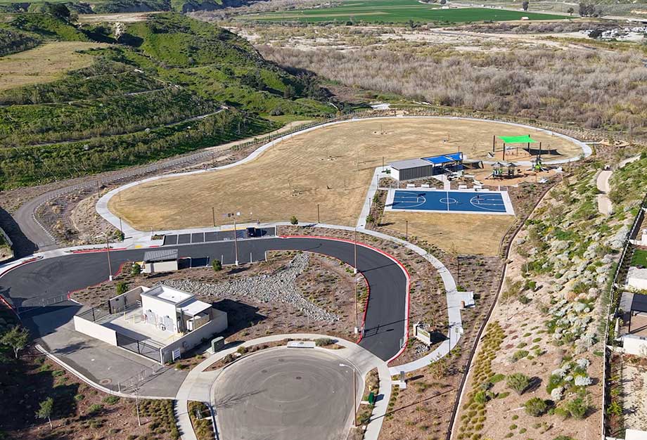 Aerial View of Riparian Park in FivePoint Valencia