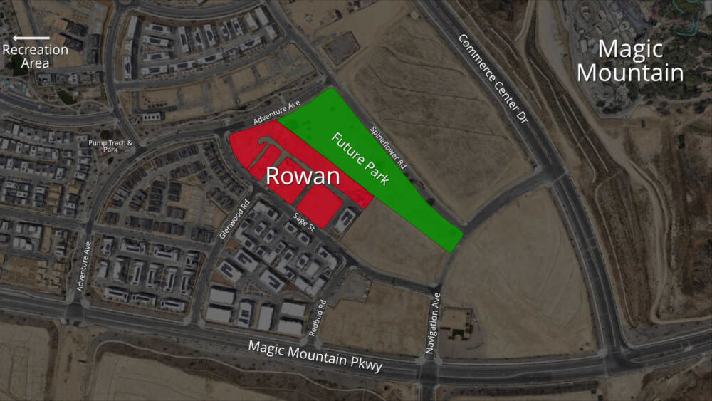 Map of Rowan Subdivision