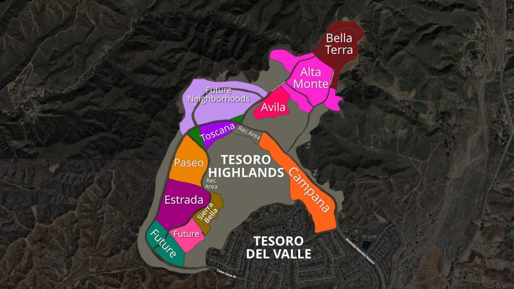 2024 Map of Tesoro Highlands