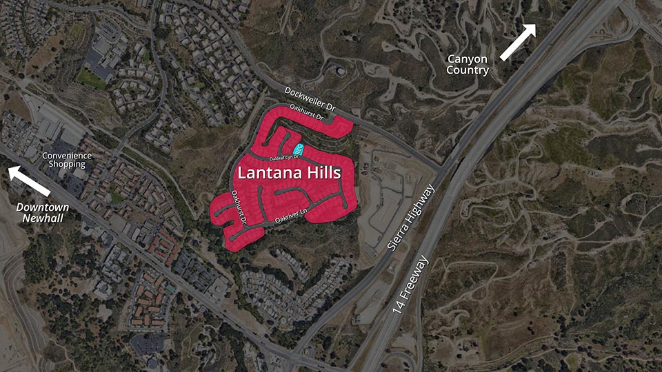 Map of Lantana Hills Community
