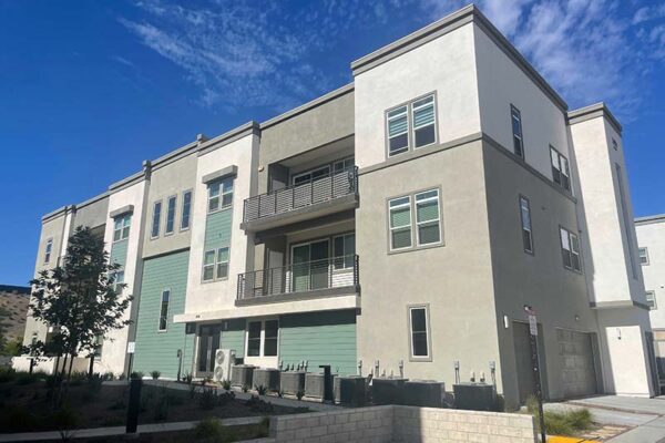 Exterior of Lamplight Condominium Building