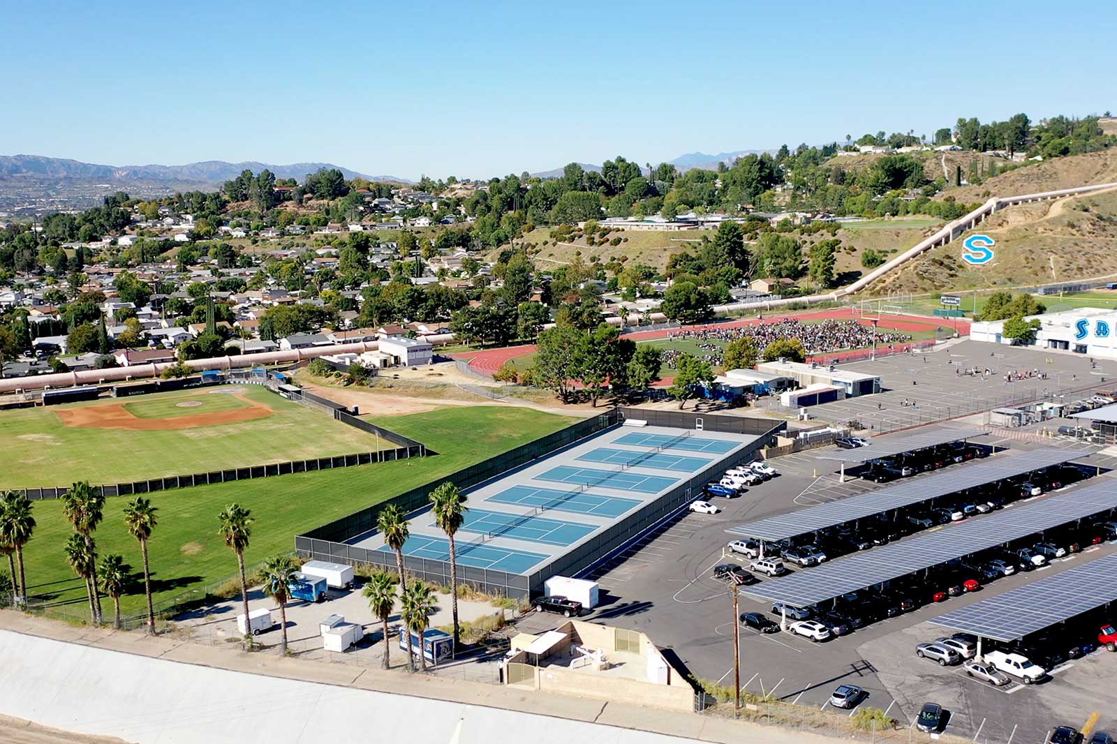 Aerial Shot of Saugus High