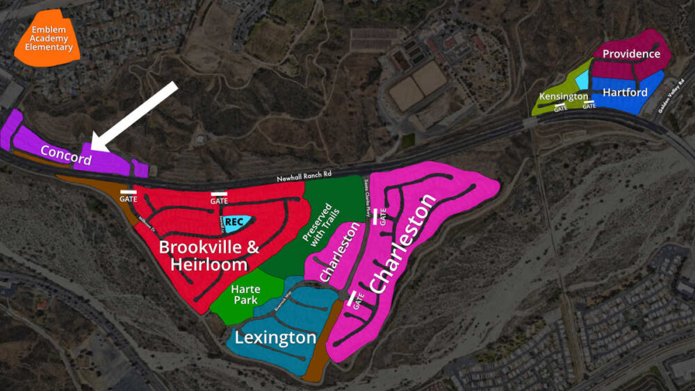 Map of Concord Condos in River Village