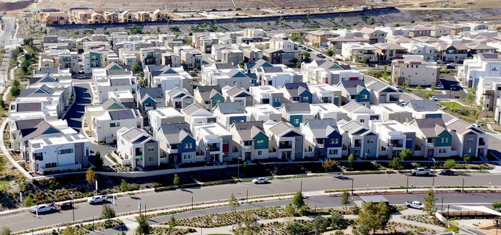 Aerial Shot of Marigold Neighborhood of Valencia