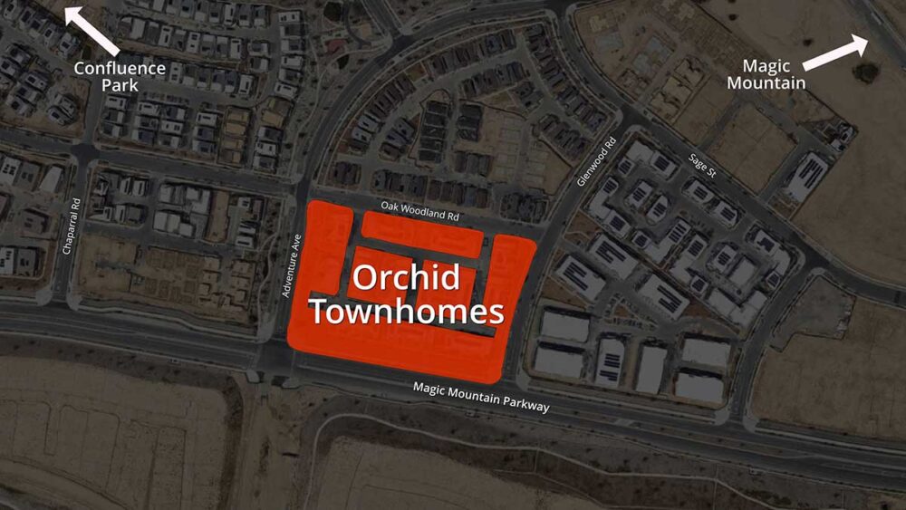 Orchid Townhomes on the Map