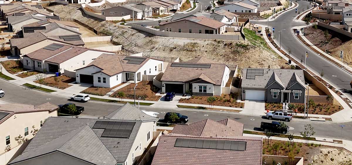 Aerial View of Completed 55+ Homes in Estrada