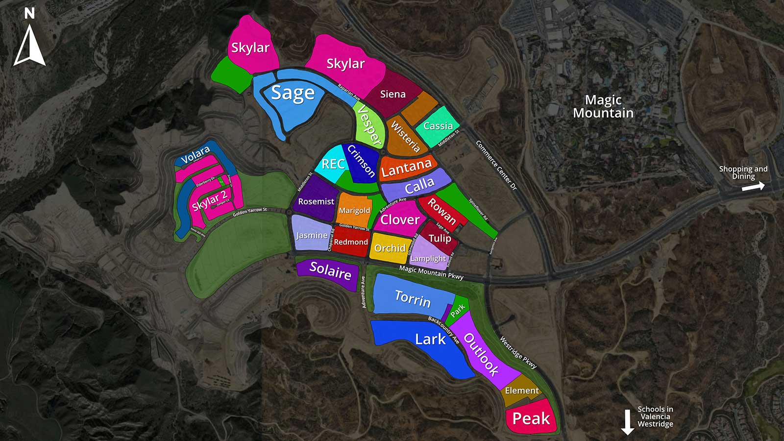 FivePoint Valencia Subdivision Map 2025