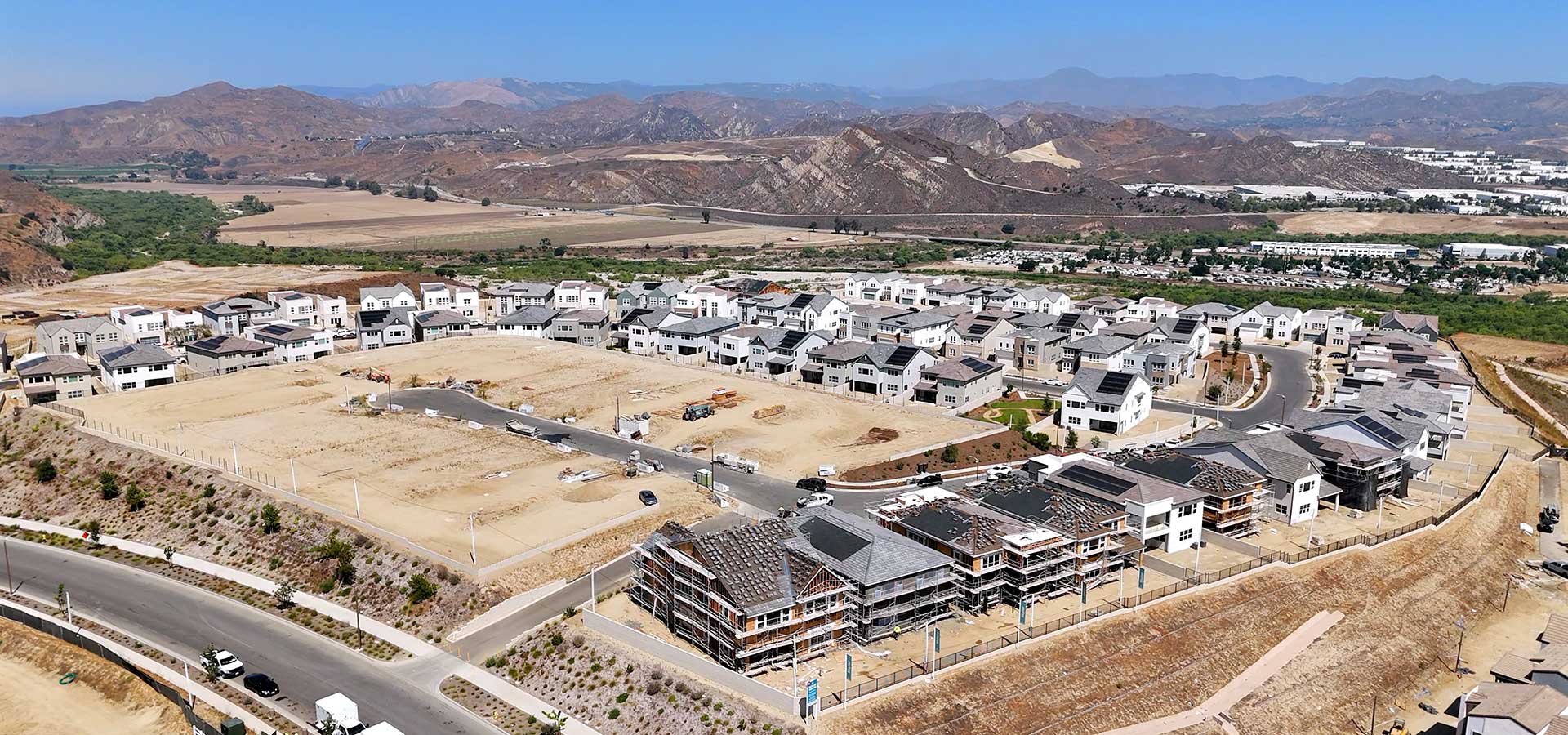 Lovely Aerial of Volara and Skylar 2 in FivePoint Valencia