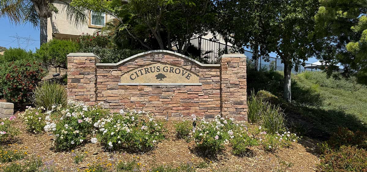 Citrus Grove Neighborhood Sign