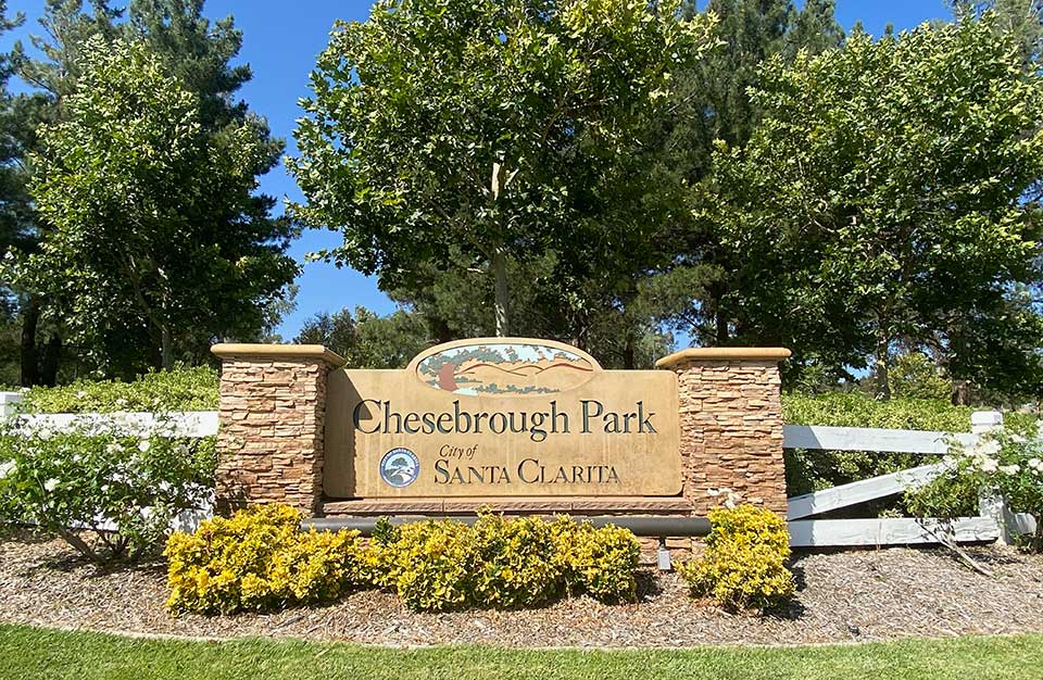 Chesebrough Park Sign in Northpark Community