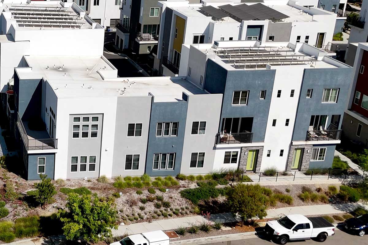 Two and Three Story Townhomes in Tulip Neighborhood