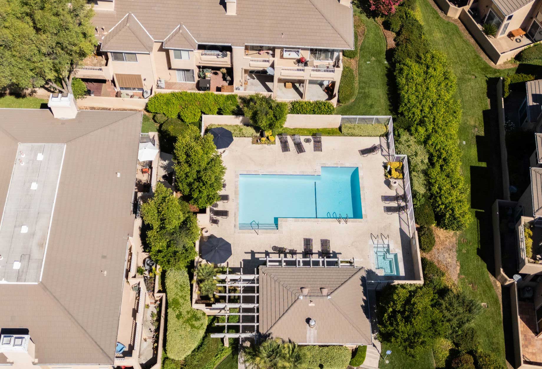 Aerial View of Arroyo West HOA Pool