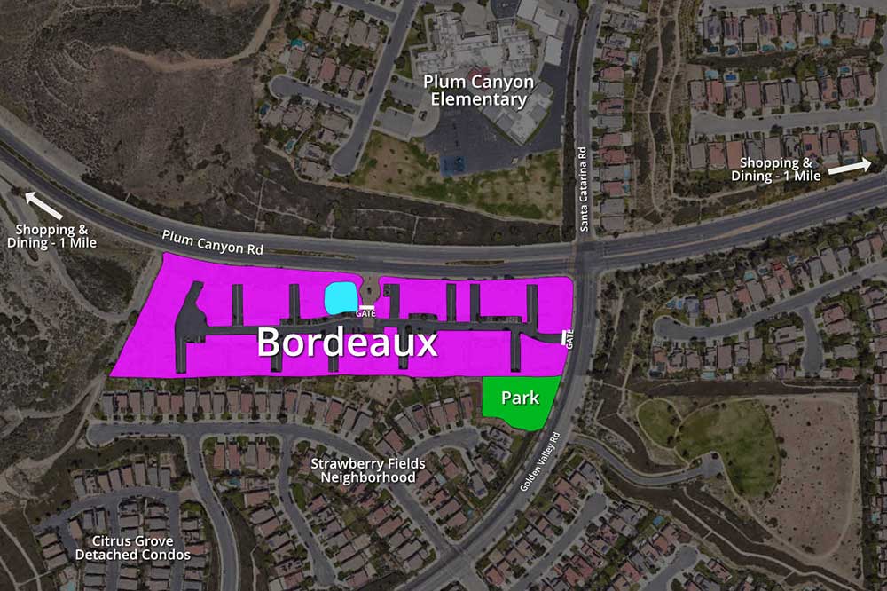 Bordeaux Condos on the Map