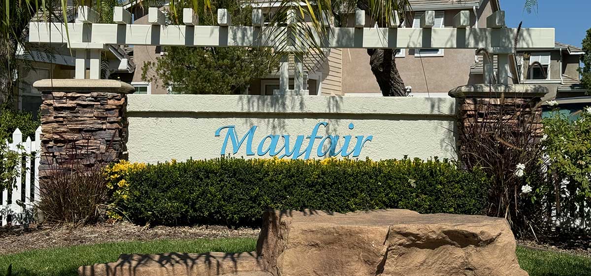 Mayfair Community Sign