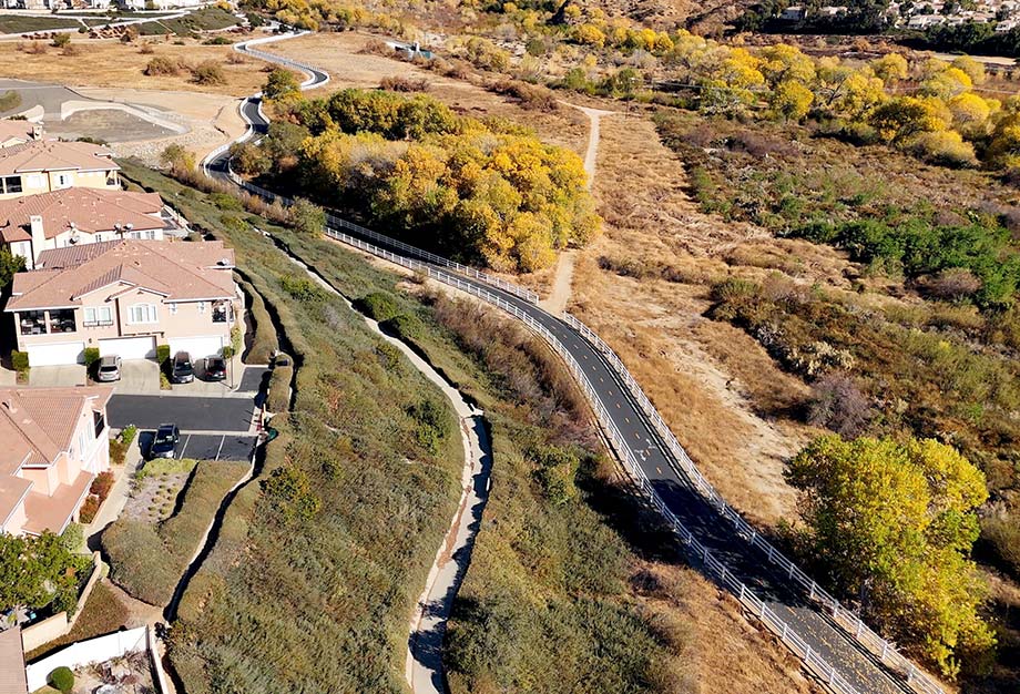 Developed Trails Near Cornerstone Neighborhood