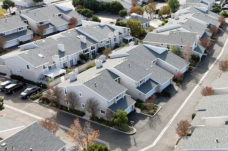 Drone Shot of Vista Valencia Townhomes