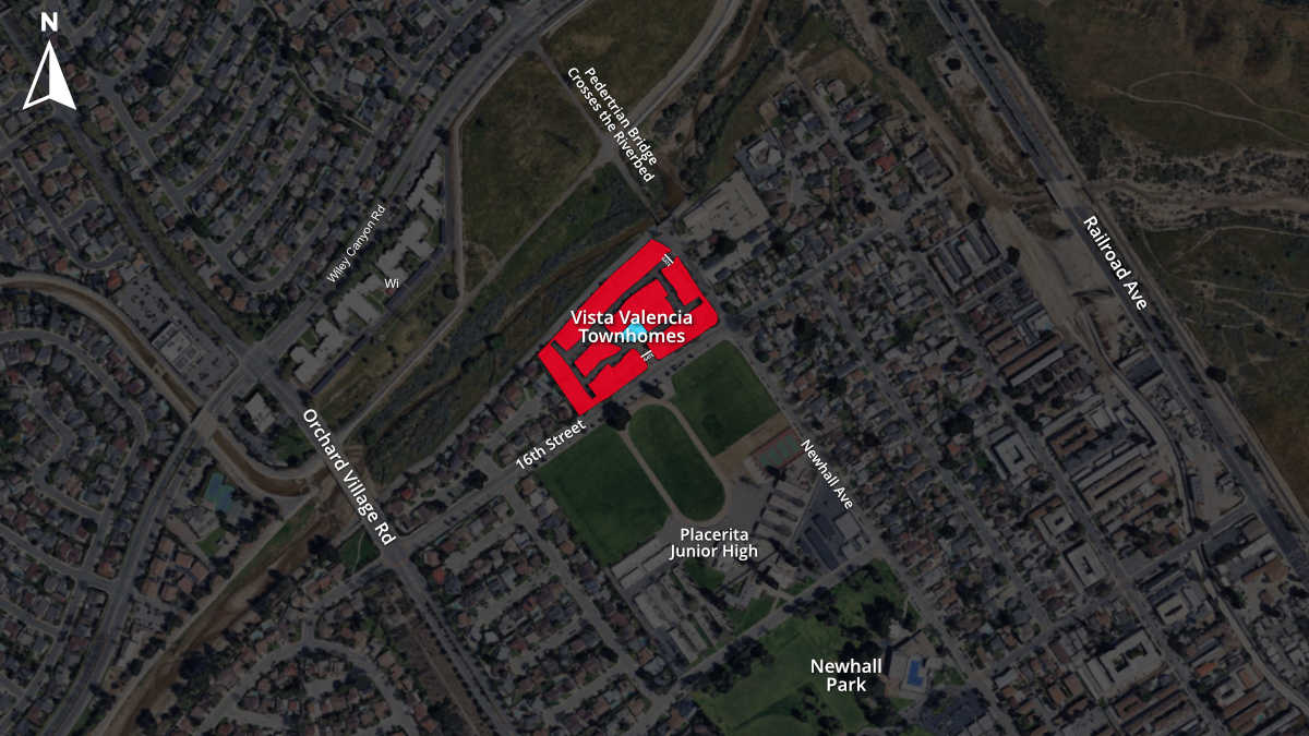 Map of Vista Valencia Townhomes