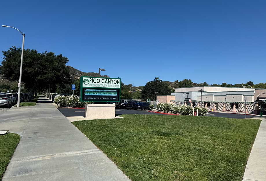 Pico Canyon Elementary School Signage