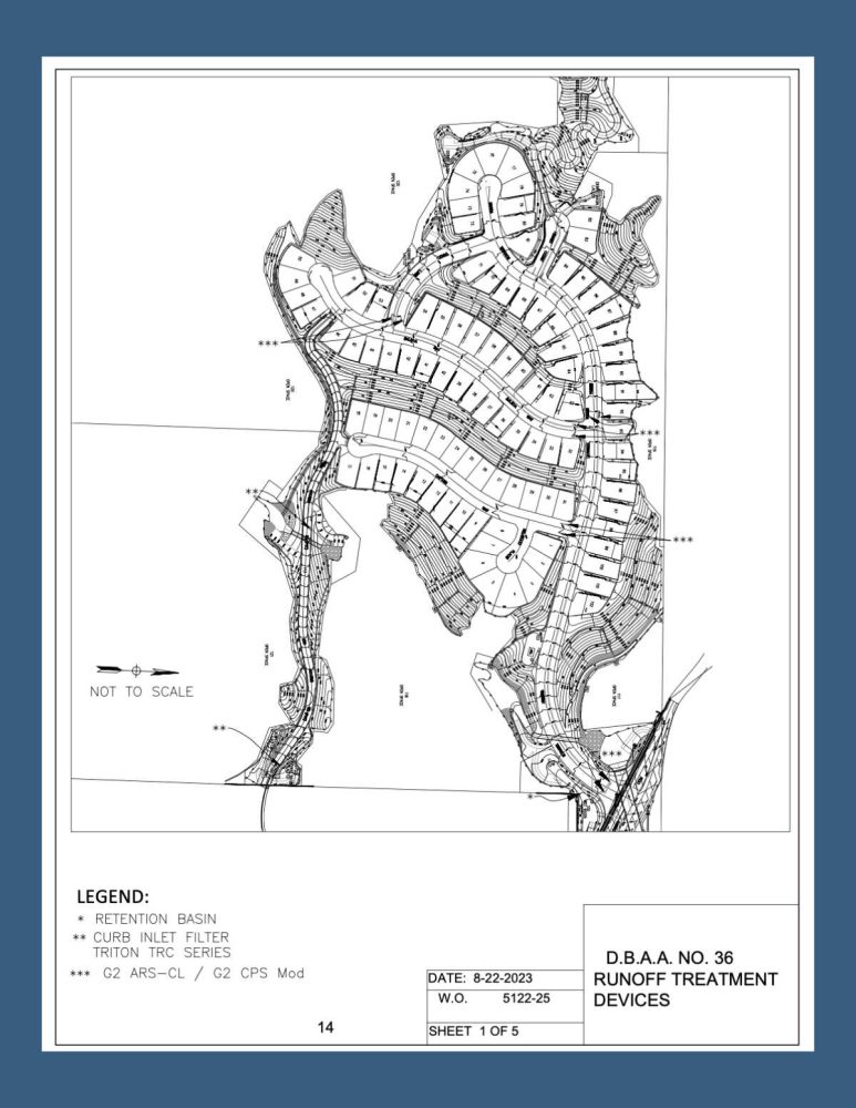 Portion of Map for Aidlin Hills