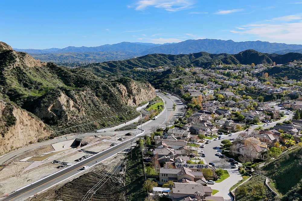 View to the East from Hillcrest in Steveenson Ranch