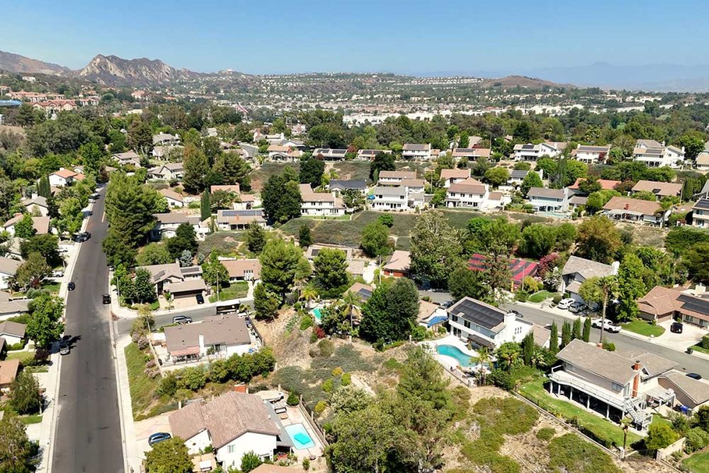 Aerial View of Vista Ridge Looking West